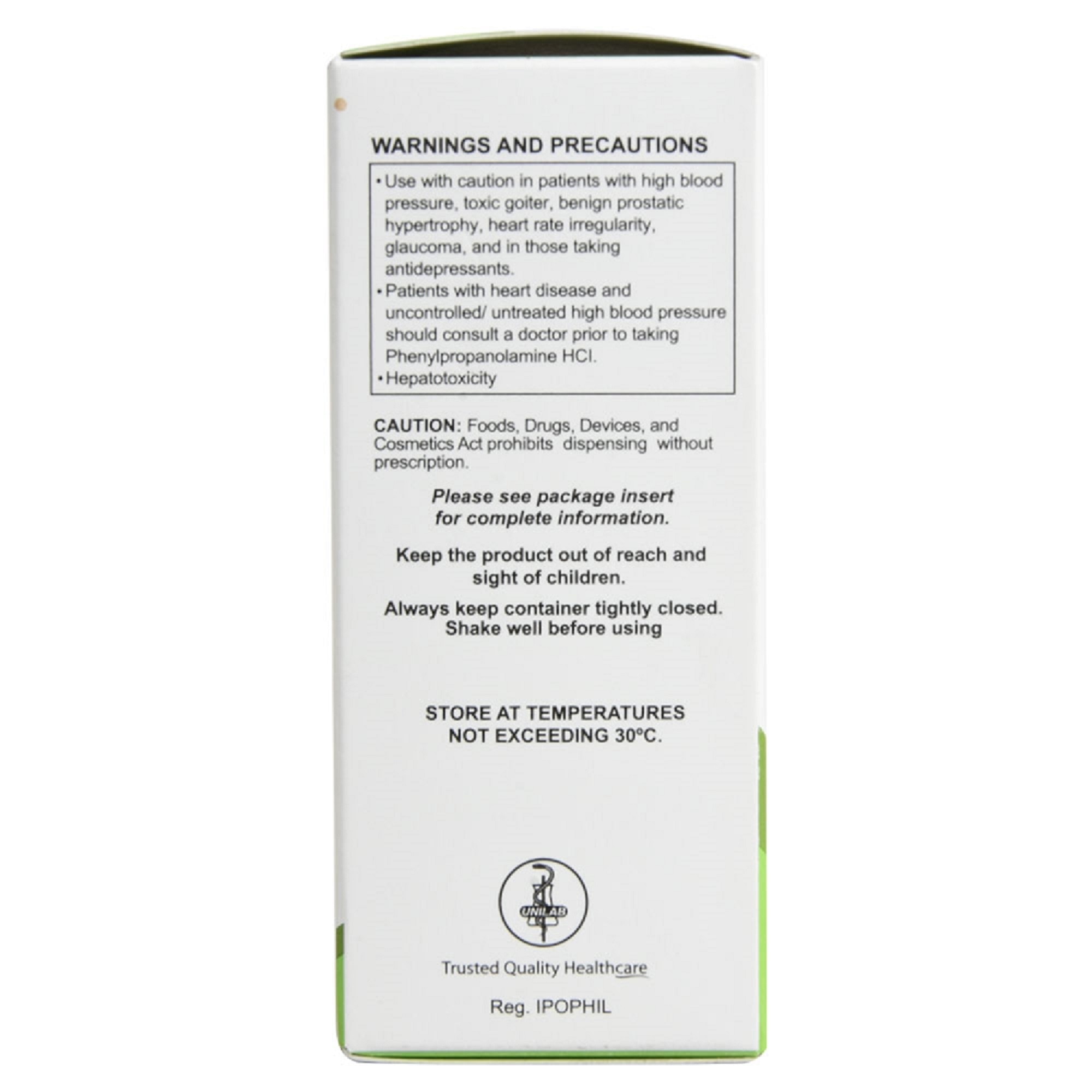 Dextromethorphan hydrobromide 10 mg Phenylpropanolamine hydrochloride 12.5 mg Paracetamol 250 mg Oral Suspension [PRESCRIPTION REQUIRED]