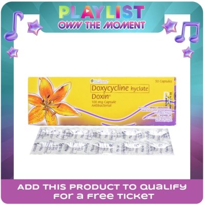 DOXIN - DOXIN Doxycycline Hydrochloride 100mg Sold Per Piece [PRESCRIPTION REQUIRED]