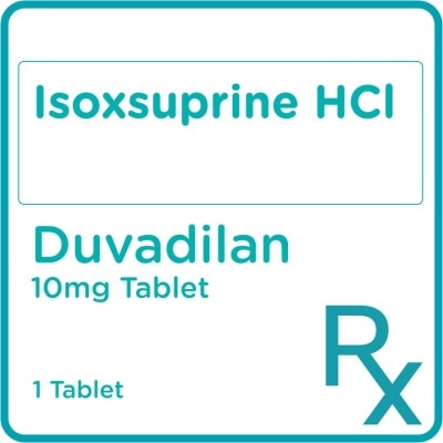 DUVADILAN Isoxsuprine Hydrochloride 10mg 1 Tablet [PRESCRIPTION REQUIRED]