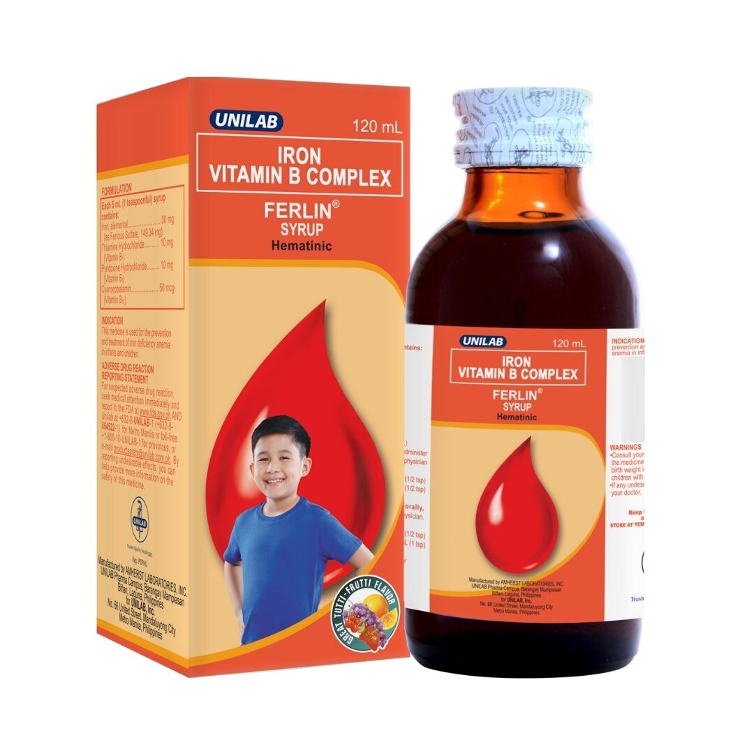 Iron; Vitamin B-Complex Syrup 120mL