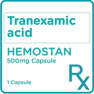 HEMOSTAN Tranexamic acid 500mg 1 Capsule [PRESCRIPTION REQUIRED]