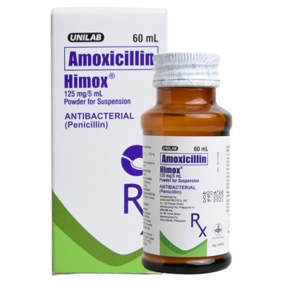 HIMOX Amoxicillin trihydrate 125mg/5mL Suspension 60mL [PRESCRIPTION REQUIRED]