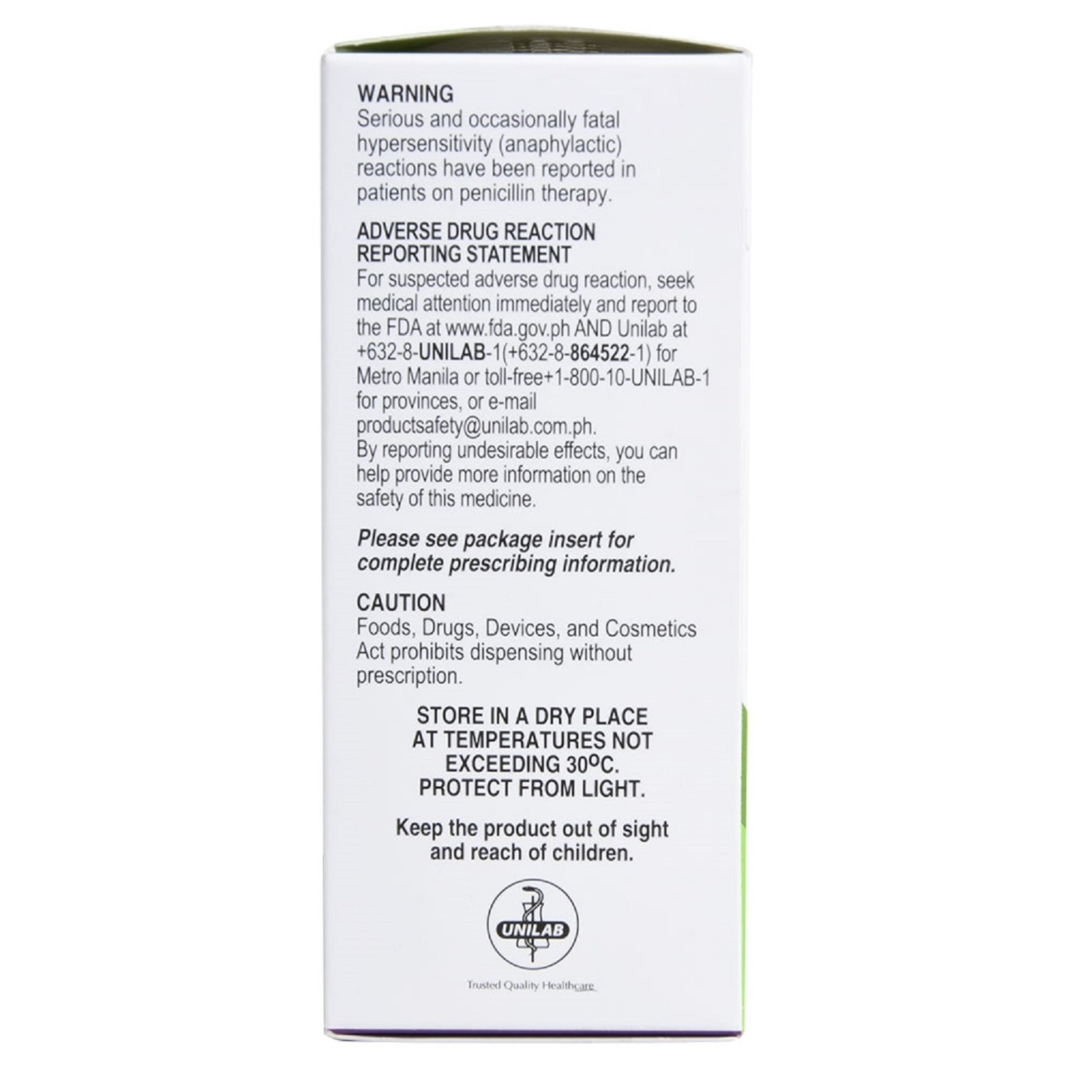 Amoxicillin trihydrate 250mg/5mL Suspension 50mL [PRESCRIPTION REQUIRED]