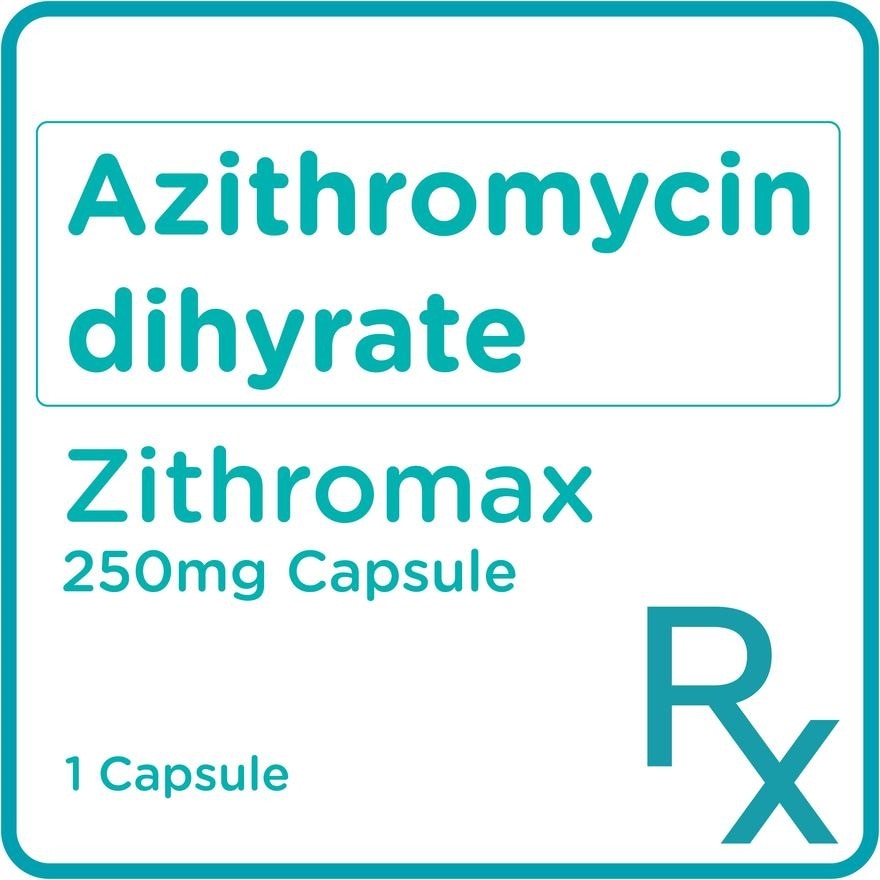 Azithromycin dihydrate 250mg 1 Film-coated Tablet [PRESCRIPTION REQUIRED]