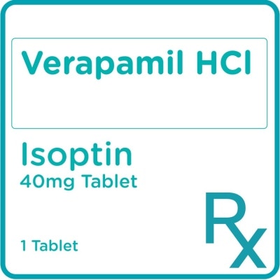 ISOPTIN Isoptin Verapamil 40mg 1 Tablet [Prescription Required]