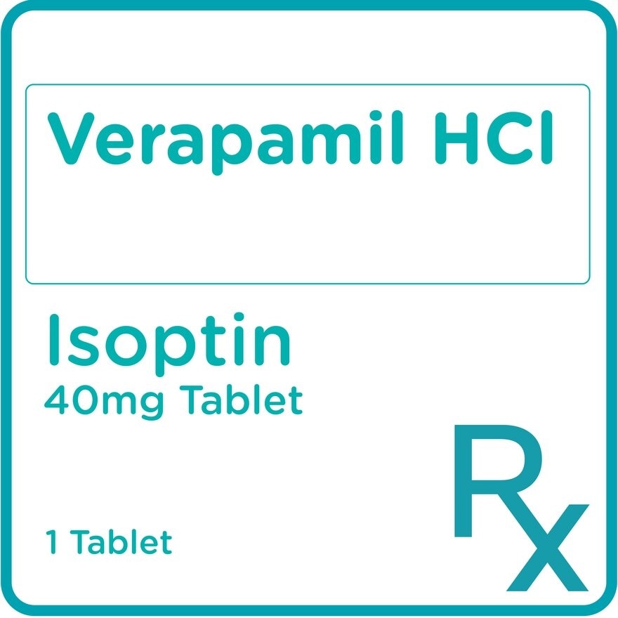 Isoptin Verapamil 40mg 1 Tablet [Prescription Required]