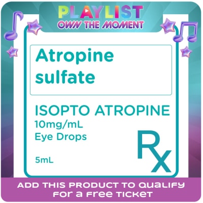 ISOPTO - Atropine Sulfate 10mg/ml Eye Drops 5mL [PRESCRIPTION REQUIRED]