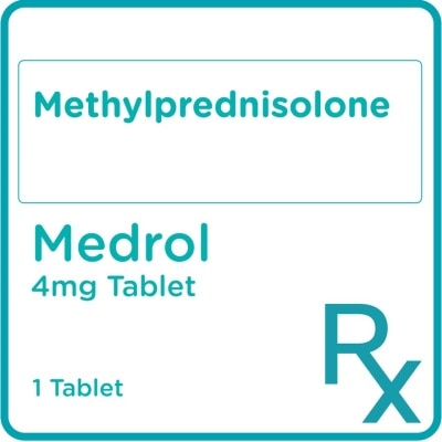 MEDROL Methylprednisolone 4mg 1 Tablet [PRESCRIPTION REQUIRED]