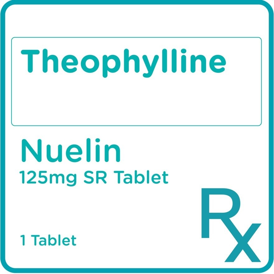 Theophylline 125mg 1 Sustained Release Tablet [PRESCRIPTION REQUIRED]