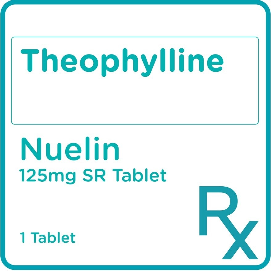 NUELIN Theophylline 125mg 1 Sustained Release Tablet Sold Per Piece [PRESCRIPTION REQUIRED]