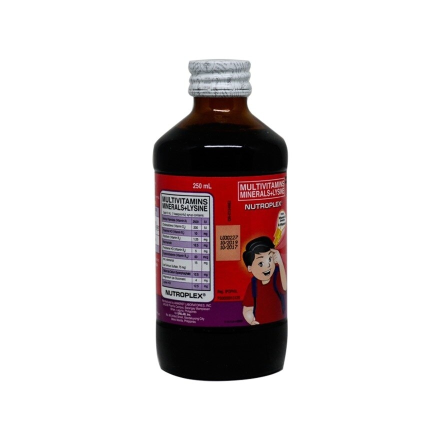 Multivitamins; Minerals; Lysine Syrup 250mL