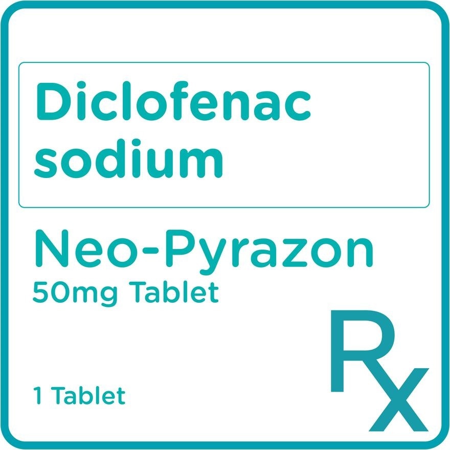 Diclofenac Sodium 50mg 1 Tablet [PRESCRIPTION REQUIRED]