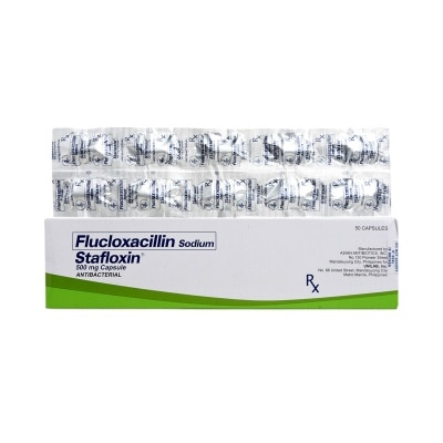 STAFLOXIN STAFLOXIN Flucloxacillin Sodium 500mg Sold Per Piece [PRESCRIPTION REQUIRED]