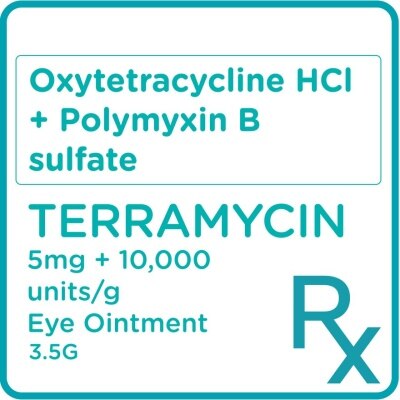 TERRAMYCIN, Oxytetracycline HCl + Polymyxin B Sulfate 5mg/10;000 IU Eye ...