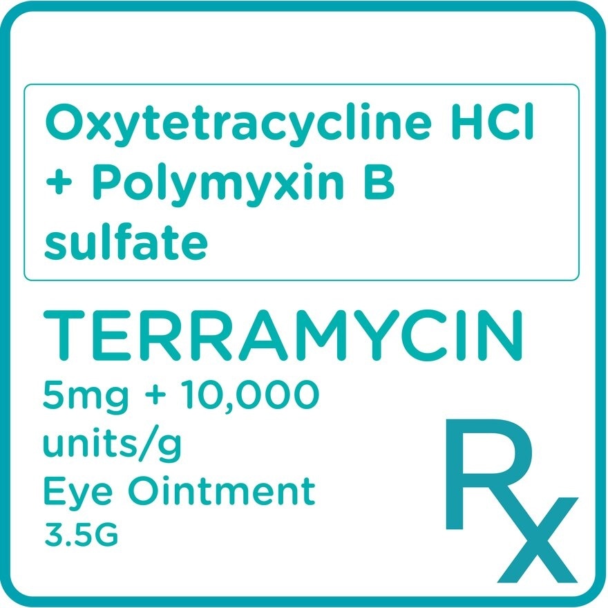 Oxytetracycline HCl + Polymyxin B Sulfate 5mg/10;000 IU Eye Ointment x3.5g [PRESCRIPTION REQUIRED]