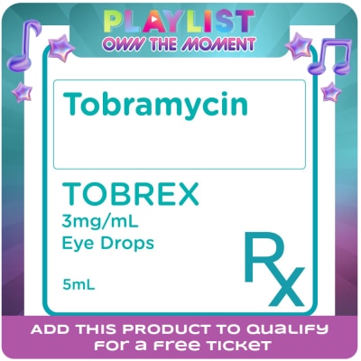 TOBREX - Tobramycin 3mg/ml Eye Drops x5mL [PRESCRIPTION REQUIRED]