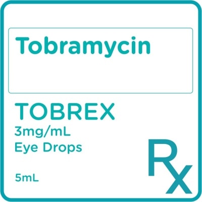 TOBREX Tobramycin 3mg/ml Eye Drops x5mL [PRESCRIPTION REQUIRED]