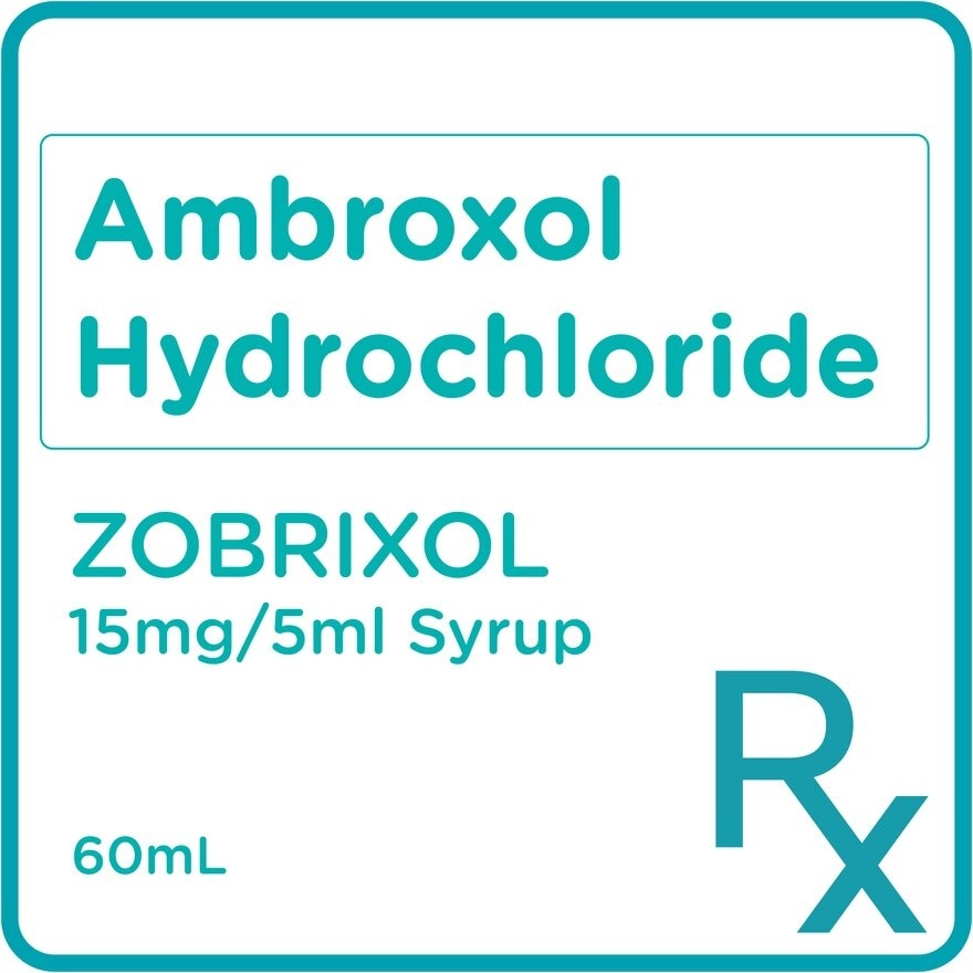 Ambroxol Hydrochloride 15mg/5mL Syrup 60mL [PRESCRIPTION REQUIRED]