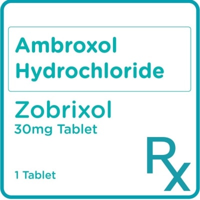 ZOBRIXOL Ambroxol Hydrochloride 30mg 1 Tablet [PRESCRIPTION REQUIRED]