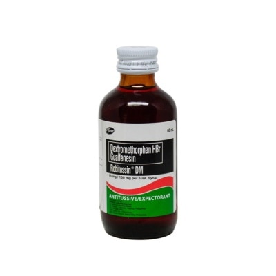 ROBITUSSIN Dextromethorphan HBr + Guaifenesin 15mg/100mg/5mL Syrup x60mL