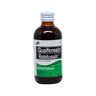 ROBITUSSIN Guaifenesin 100mg/5mL Expectorant Syrup x120mL