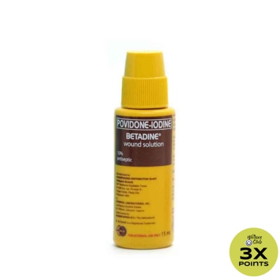 BETADINE Povidone Iodine wound Solution 10 Antiseptic 15ml