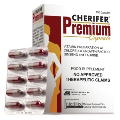 CHERIFER Cherifer PREMIUM (Vitamins and Minerals plus Chlorella Growth Factor, Taurine and Ginseng) 1 Capsule