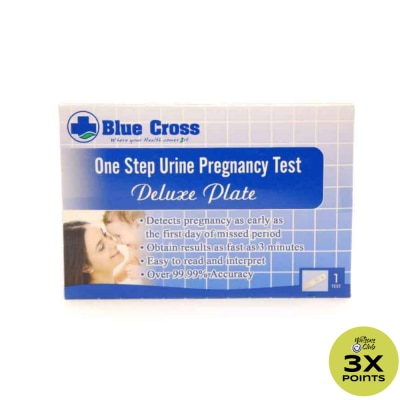 BLUE CROSS Urine Preg Test Deluxe Plate 1s