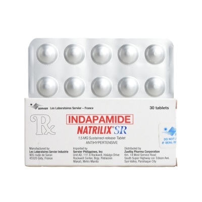 NATRILIX Natrilix Indapamide hemihydrate 1.5mg 1 Tablet [Prescription Required]