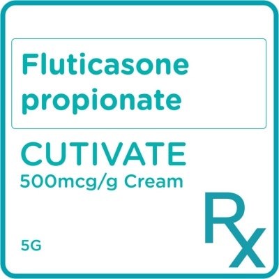 CUTIVATE Fluticasone propionate 500 mcg/g Topical Cream 5g [PRESCRIPTION REQUIRED]