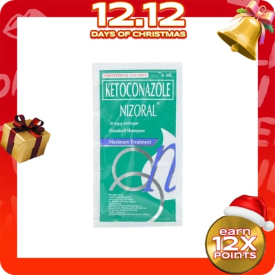 NIZORAL SHAMPOO Ketoconazole Dandruff Shampoo Maximum Treatment 6ml
