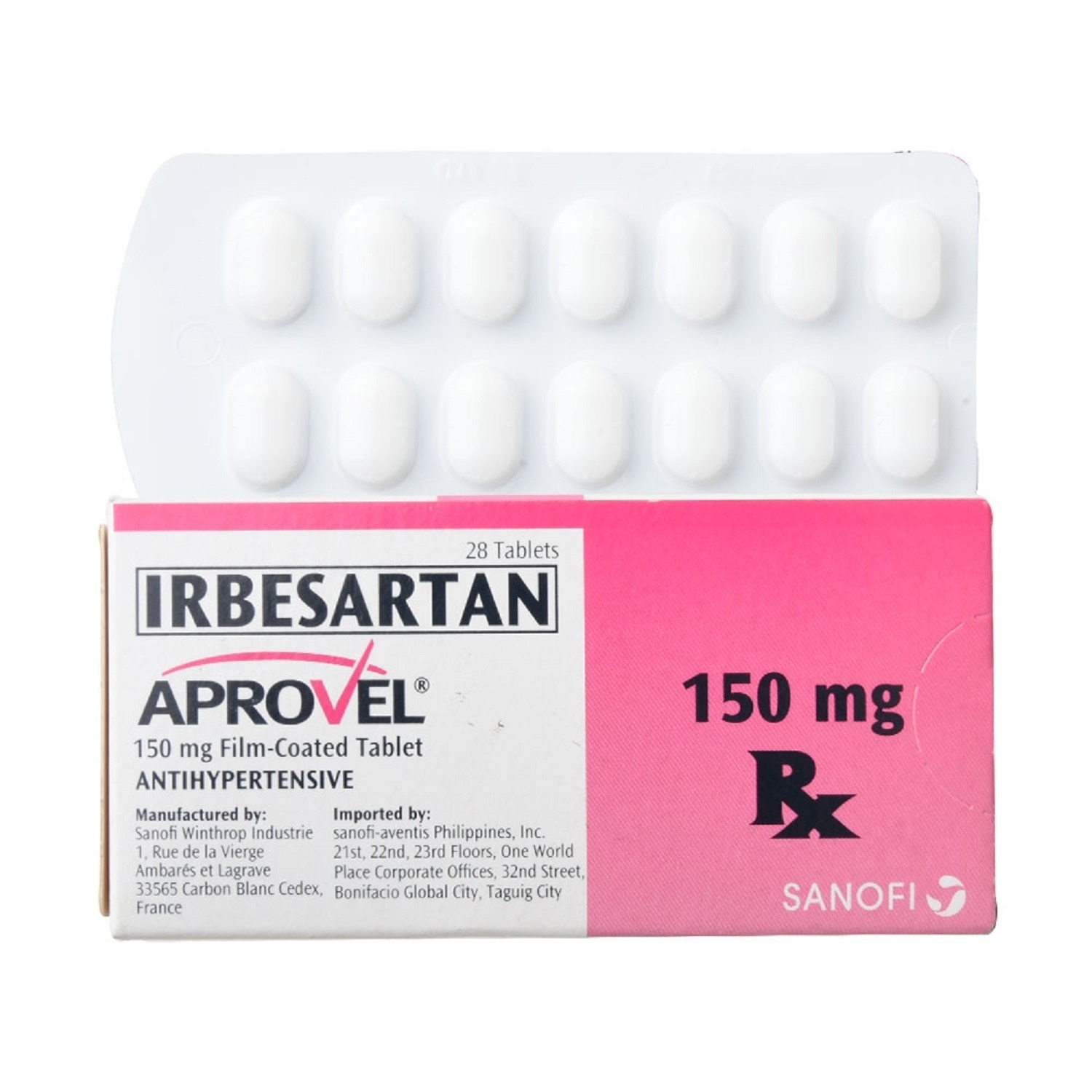 APPROVEL Irbesartan 150mg Sold Per Piece [PRESCRIPTION REQUIRED]