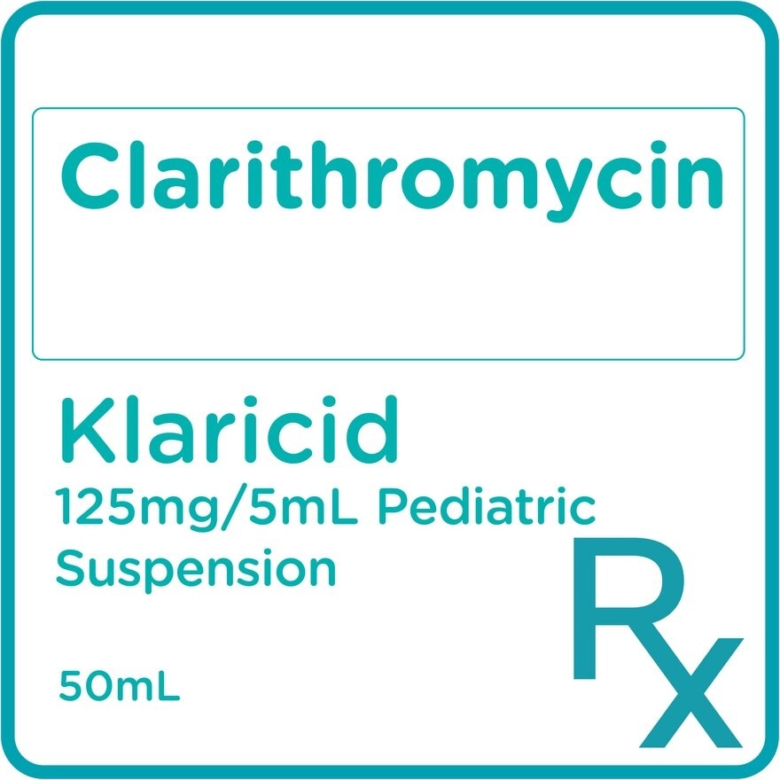 Clarithromycin Pedia Suspension 50mL [PRESCRIPTION REQUIRED]