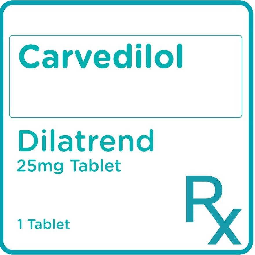 Carvedilol 25mg 1 Tablet [PRESCRIPTION REQUIRED]