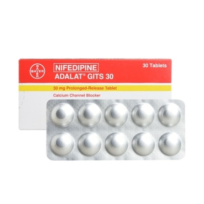 ADALAT Nifedipine 30 mg GITS MR 1 Tablet [PRESCRIPTION REQUIRED]