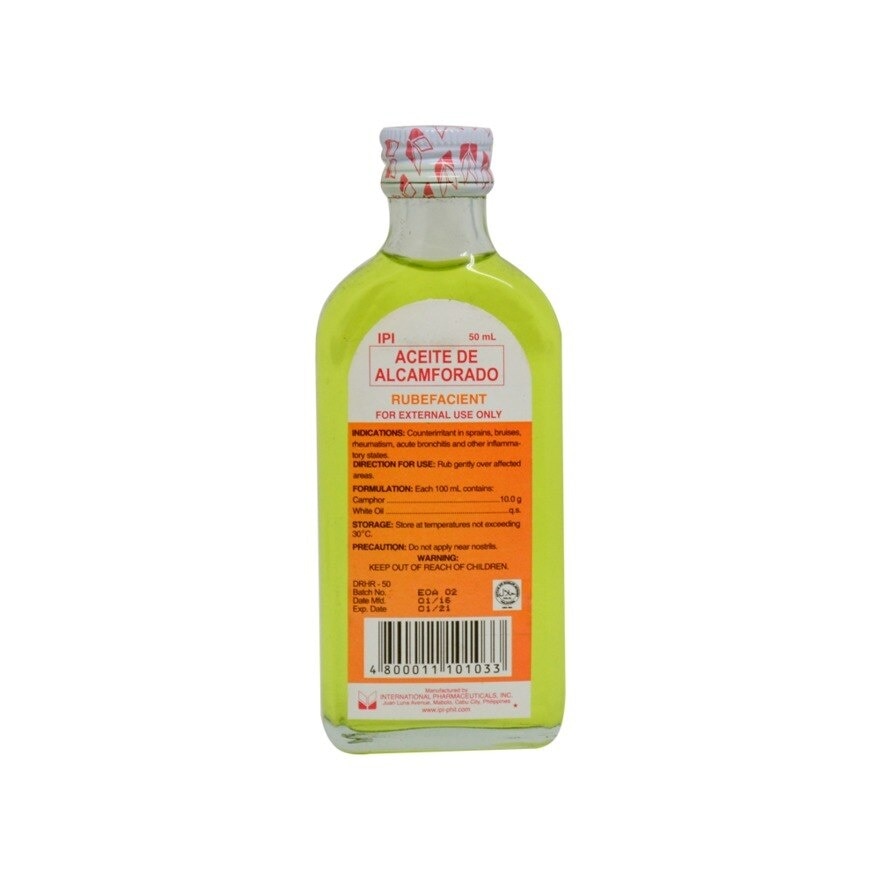 Aceite Alcamforado 50mL