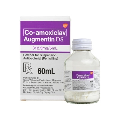 AUGMENTIN Co-Amoxiclav 312.5mg 60ml Oral Suspension [Prescription Required]