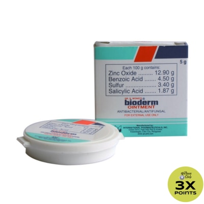BIODERM Zinc oxide Benzoic Acid Sulfur Salicylic Acid 5 g