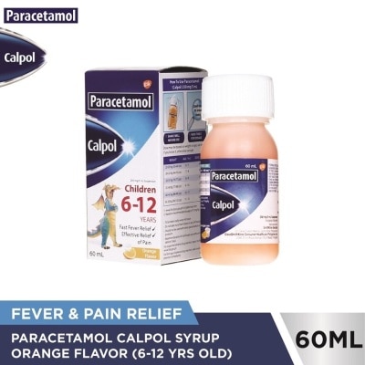 CALPOL Paracetamol Orange Flavor (6-12 years old) 60ml