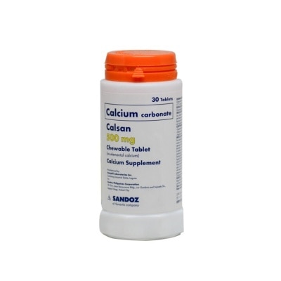 CALSAN Calcium carbonate 500mg 1 Chewable Tablet