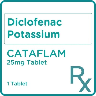CATAFLAM Diclofenac Potassium 25mg 1 Tablet [PRESCRIPTION REQUIRED]