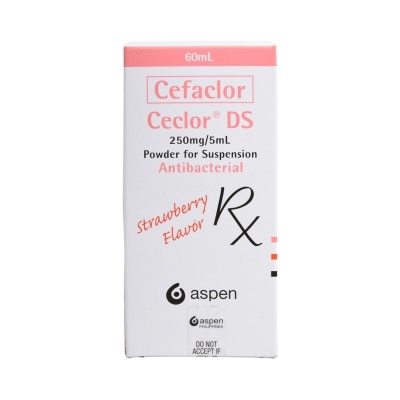 CECLOR Cefaclor 250 mg/5 mL Powder for Oral Suspension 60 mL [PRESCRIPTION REQUIRED]