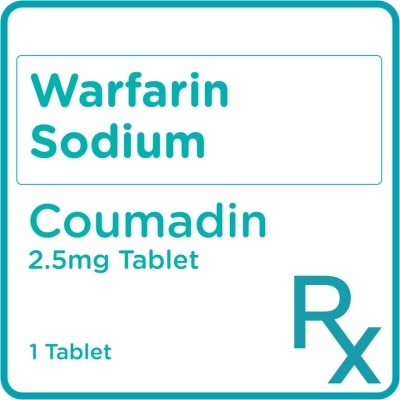 COUMADIN Warfarin Sodium 2.5mg 1 Tablet [PRESCRIPTION REQUIRED]