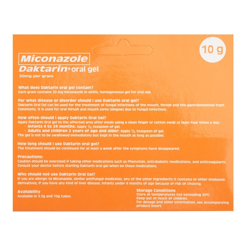 Miconazole 2% Oral Gel 10g