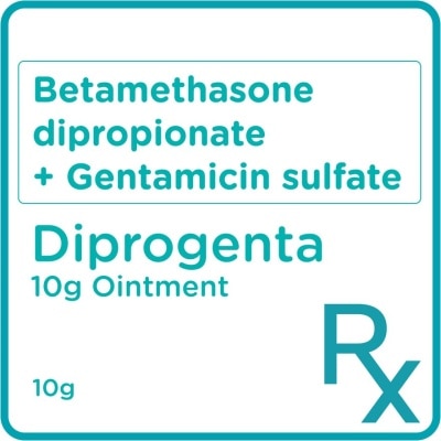 DIPROGENTA Betamethasone dipropionate + Gentamicin sulfate Ointment 10g [PRESCRIPTION REQUIRED]