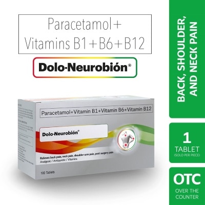 DOLO NEUROBION Paracetamol Vit B1 Vit B6 Vit B12 Film-Coated Tablet 1 Tablet