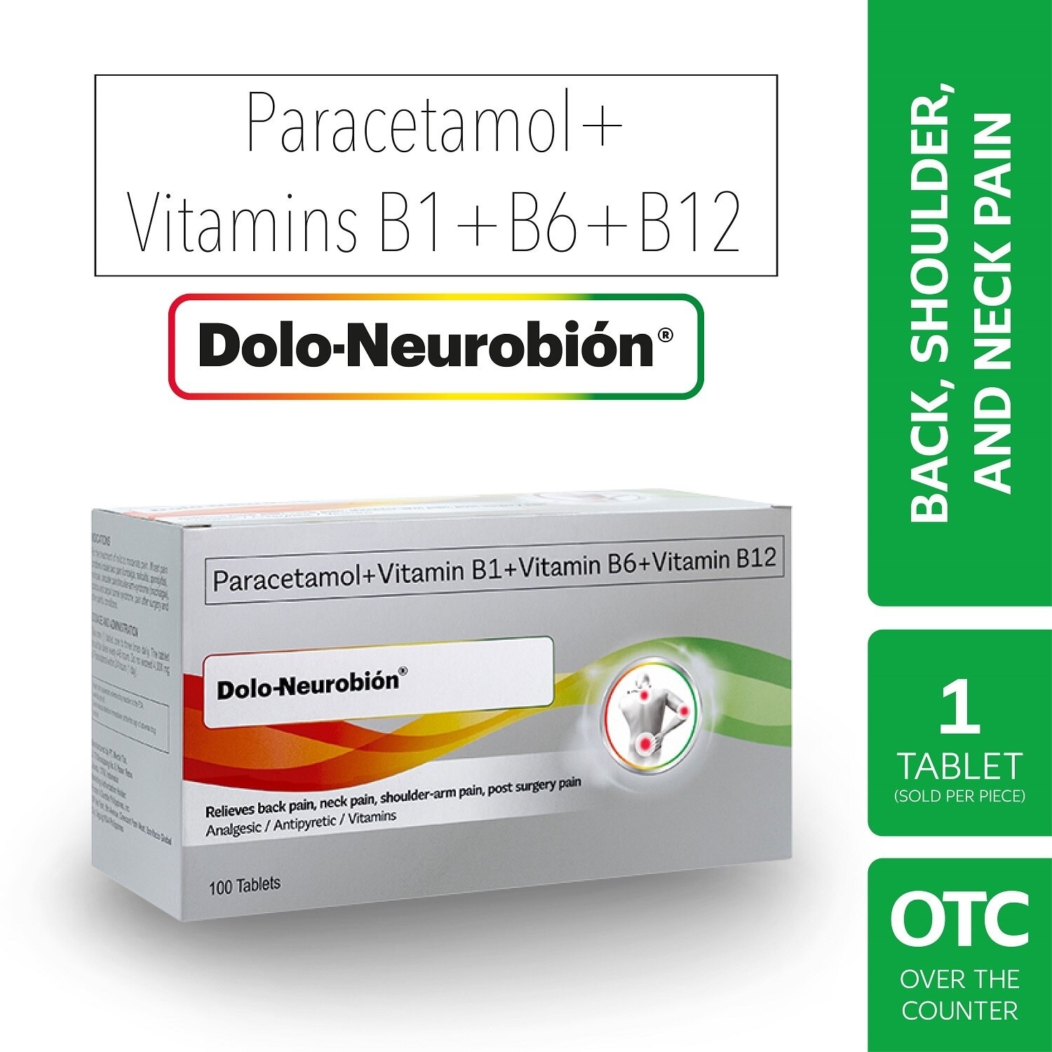 Paracetamol Vit B1 Vit B6 Vit B12 Film-Coated Tablet 1 Tablet