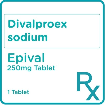 EPIVAL Divalproex Sodium 250mg 1 Tablet [PRESCRIPTION REQUIRED]
