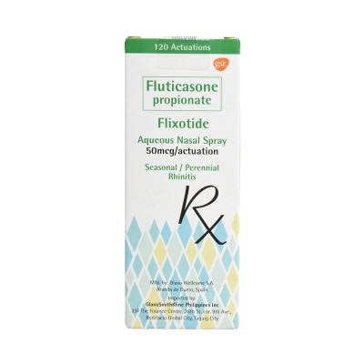 FLIXOTIDE Fluticasoe propionate Aqueous Nasal Spray 50mcg/actuation [PRESCRIPTION REQUIRED]