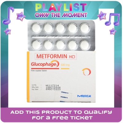 GLUCOPHAGE - Glucophage Metformin 500mg 1 Tablet [Prescription Required]